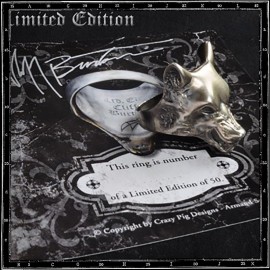 Limited Edition Cliff Burton Wolf Ring