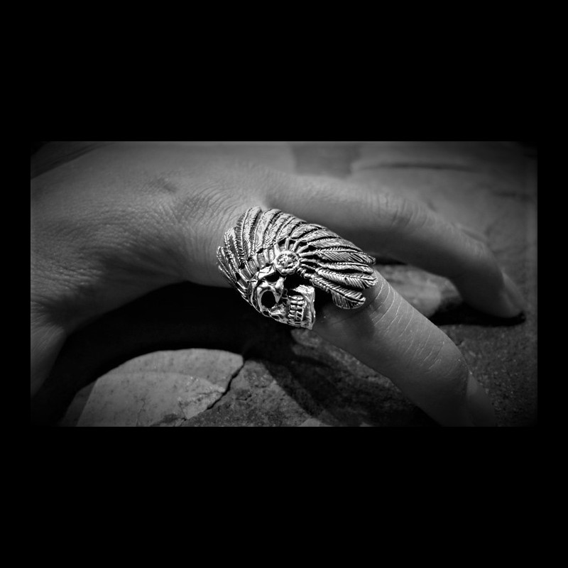 Ghost chief skull ring