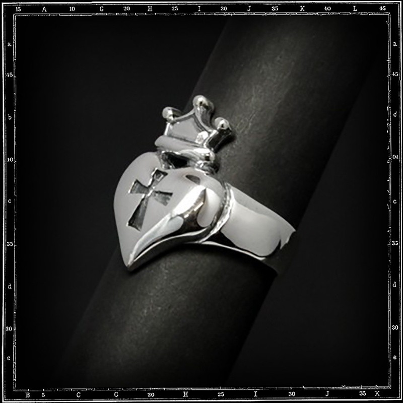 Heart & crown ring 2 (small)