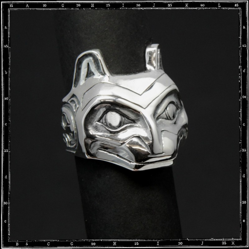 Totem face ring 3  (cat)