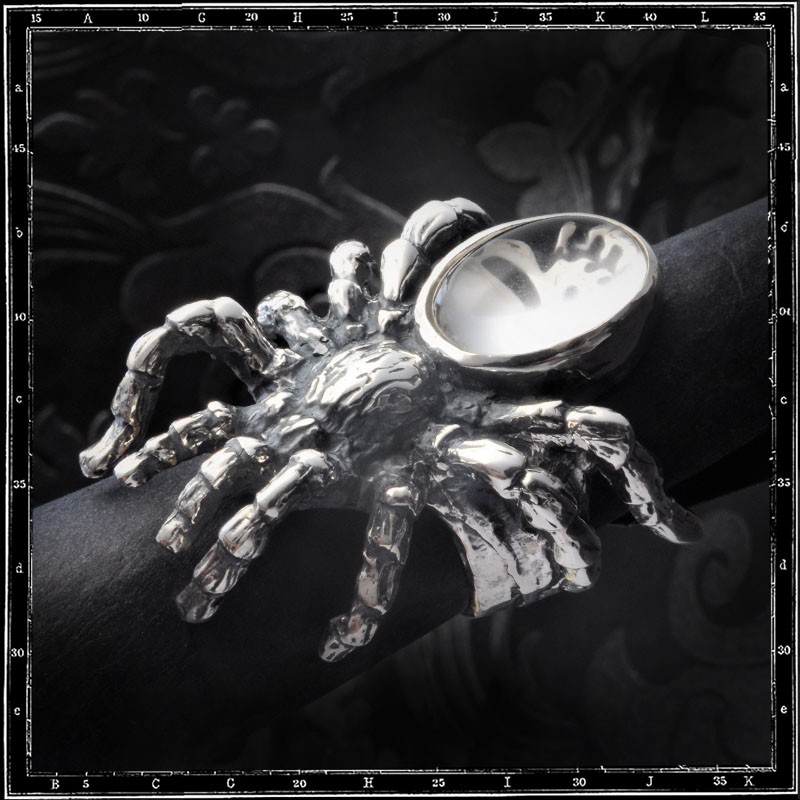 Crystal tarantula/spider ring