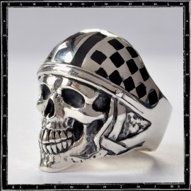 Silverstone Skull Ring
