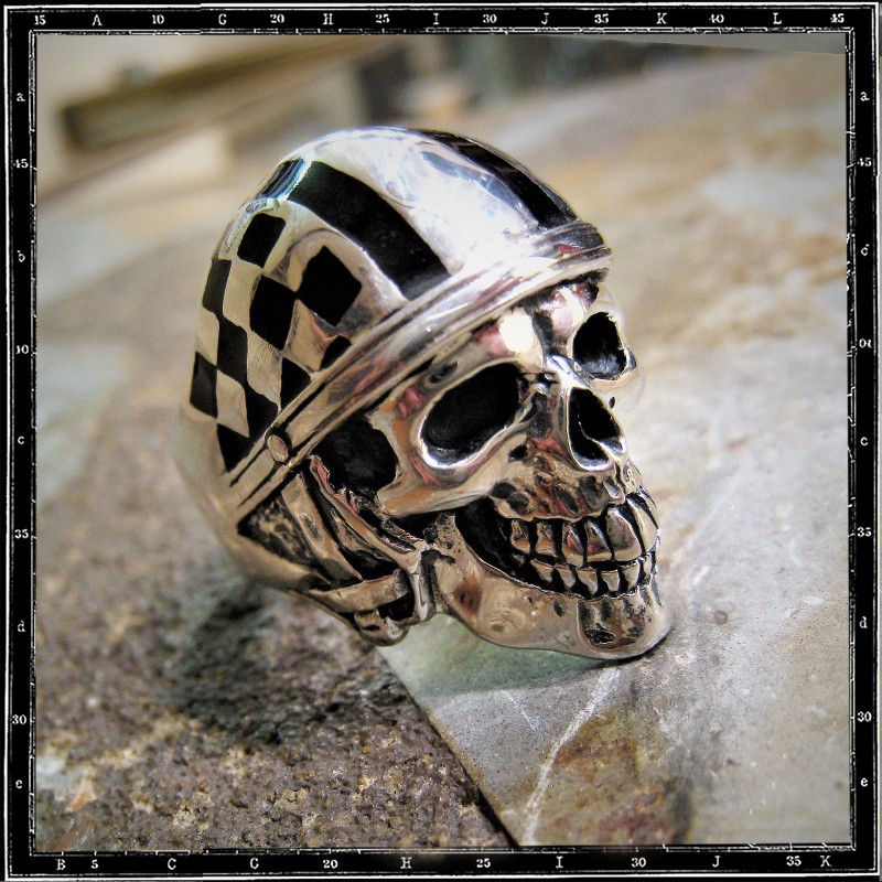 Silverstone Skull Ring
