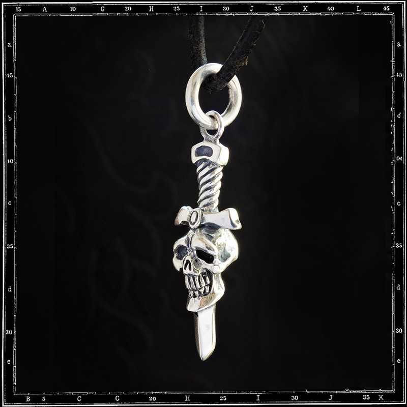 Skull & Dagger Amulet Pendant