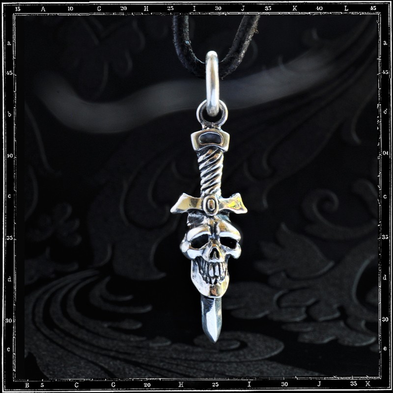 Skull & Dagger Amulet Pendant
