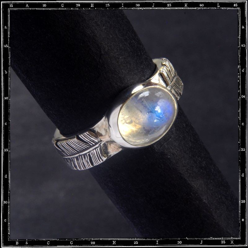 Two Feathers Setting Ring