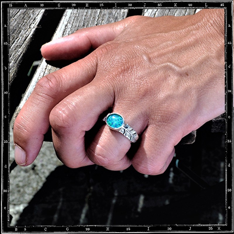 Two Feathers Setting Ring