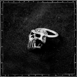 Tribal Skull on Hoop Earring