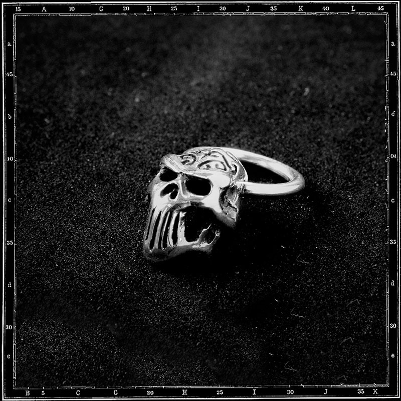Tribal Skull on Hoop Earring