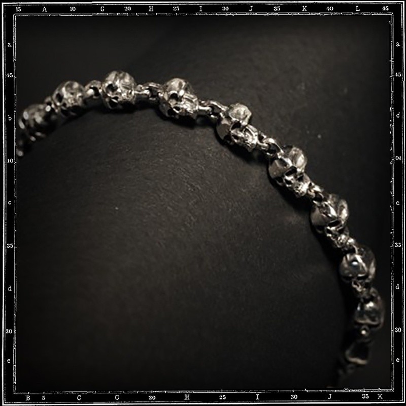 Rosary skull bracelet