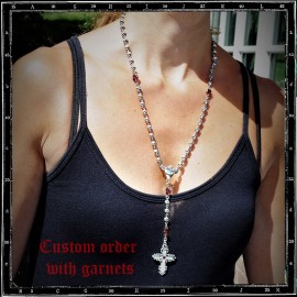 Mexican rosary necklace