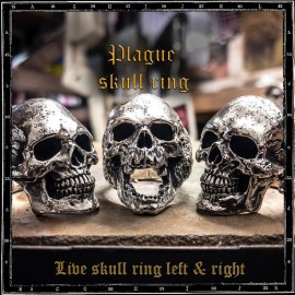 Plague skull ring