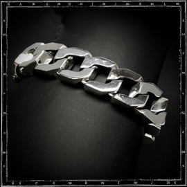 Heavy pierre link bracelet