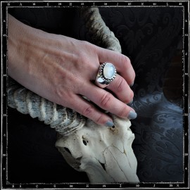 Heavy Beaded Setting Ring