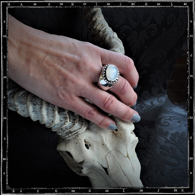 Heavy Beaded Setting Ring