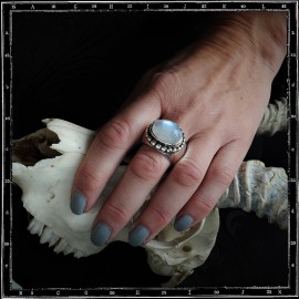 Heavy Beaded Setting Ring