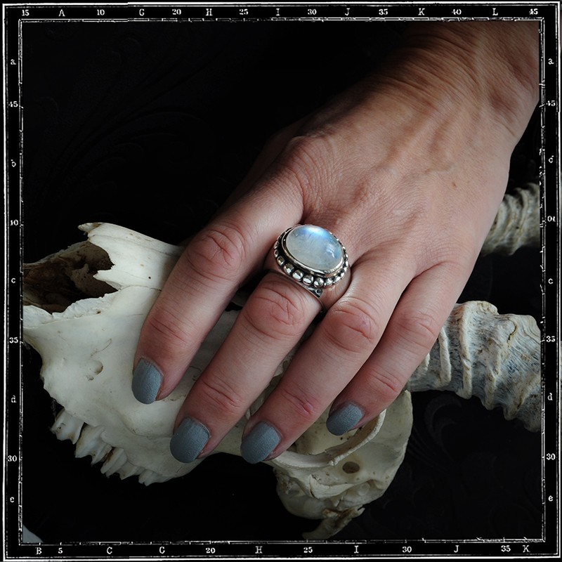 Heavy Beaded Setting Ring