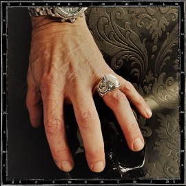 Milky Way stone ring