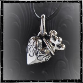 3D Sacred heart pendant