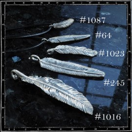 Louvres Feather Pendant (Large)