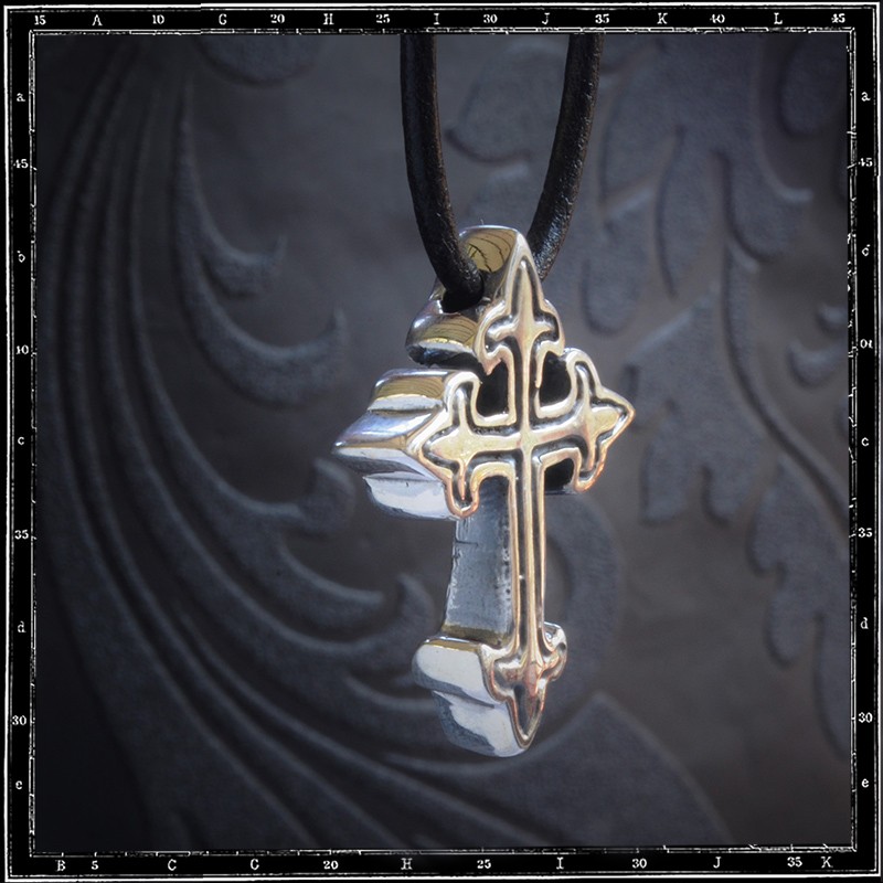 Small gothic cross pendant