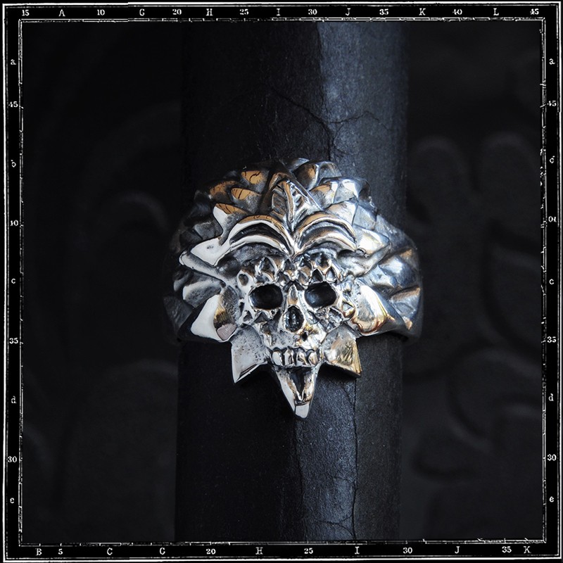 Mayan Temple Skull Ring