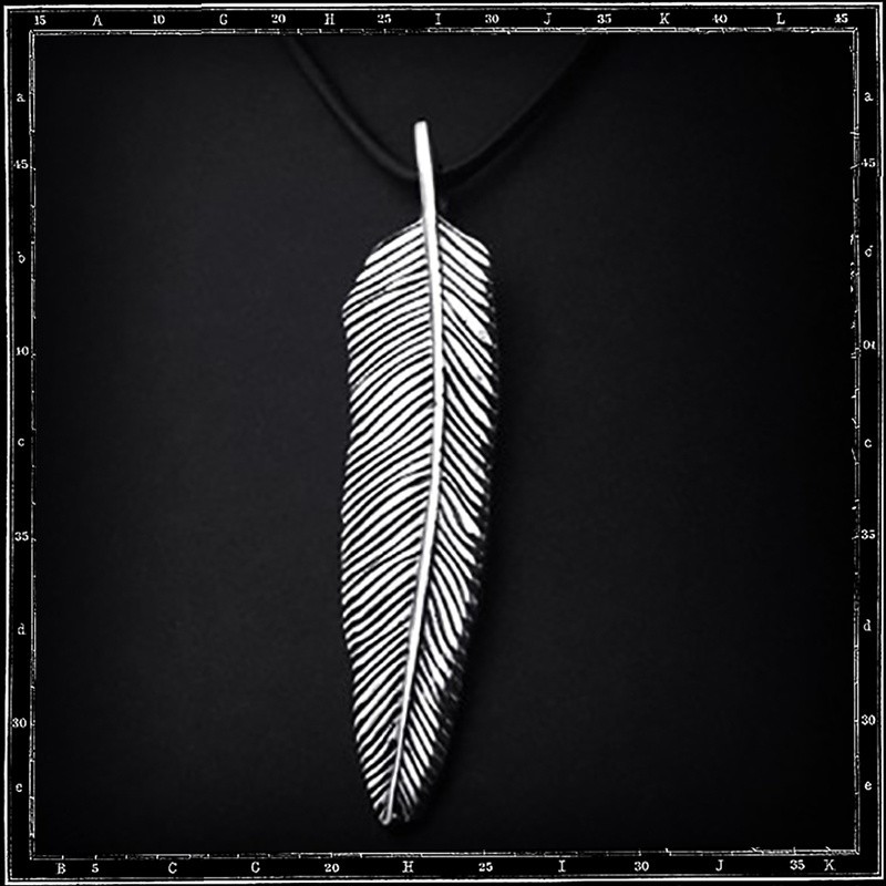 Feather pendant (Large Double Sided )