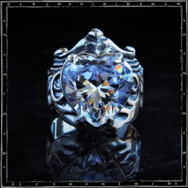 Crystal Heart Setting Ring