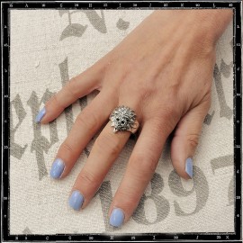Mayan Temple Skull Ring