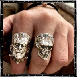 Frankenstein Skull Ring