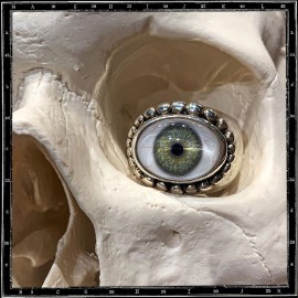 Heavy beaded eye ring