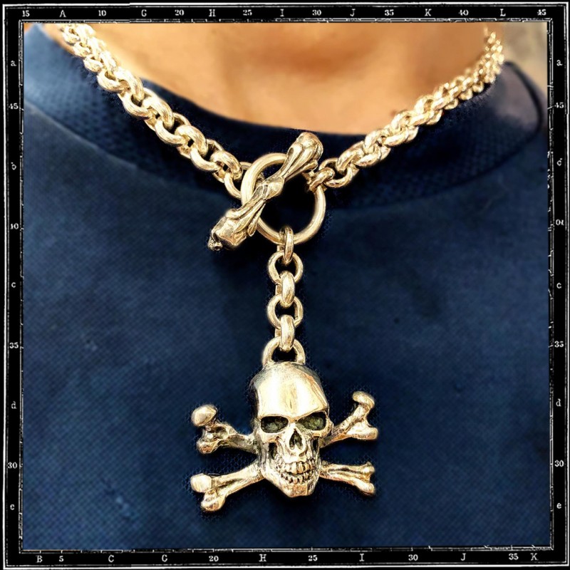 Skull and Cross Bones Necklace