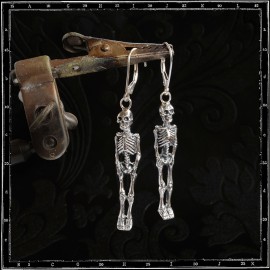 Tiny Skeleton Drop Earring