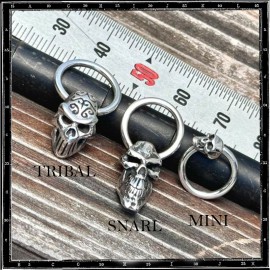 Tribal Skull on Hoop Earring