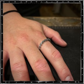 Eternity Band of Skulls Ring