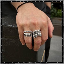 Eternity Band of Skulls Ring
