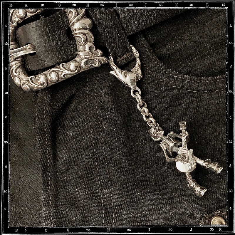 Till Death / Guitar Skeleton Key Ring
