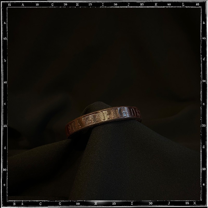 Skull & Crossbone leather bracelet