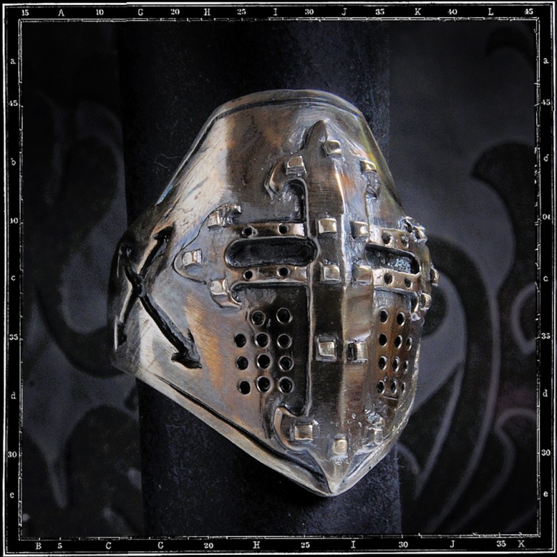 Knight's Templar Helmet ring