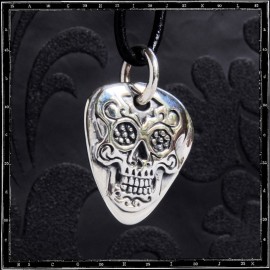 Day of the Dead Guitar Pick Pendant