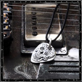 Day of the Dead Guitar Pick Pendant