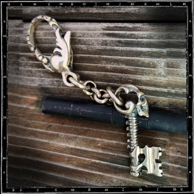 Skull Key Keyring Skull Key Keyring