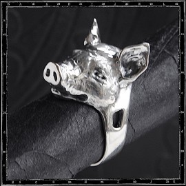 Pig head ring (small)