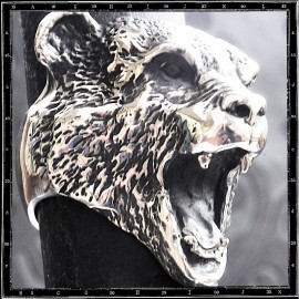 Bear head ring Bear head ring