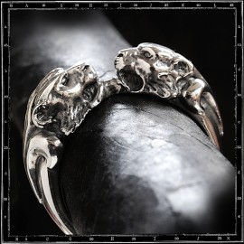 Two tiger heads ring