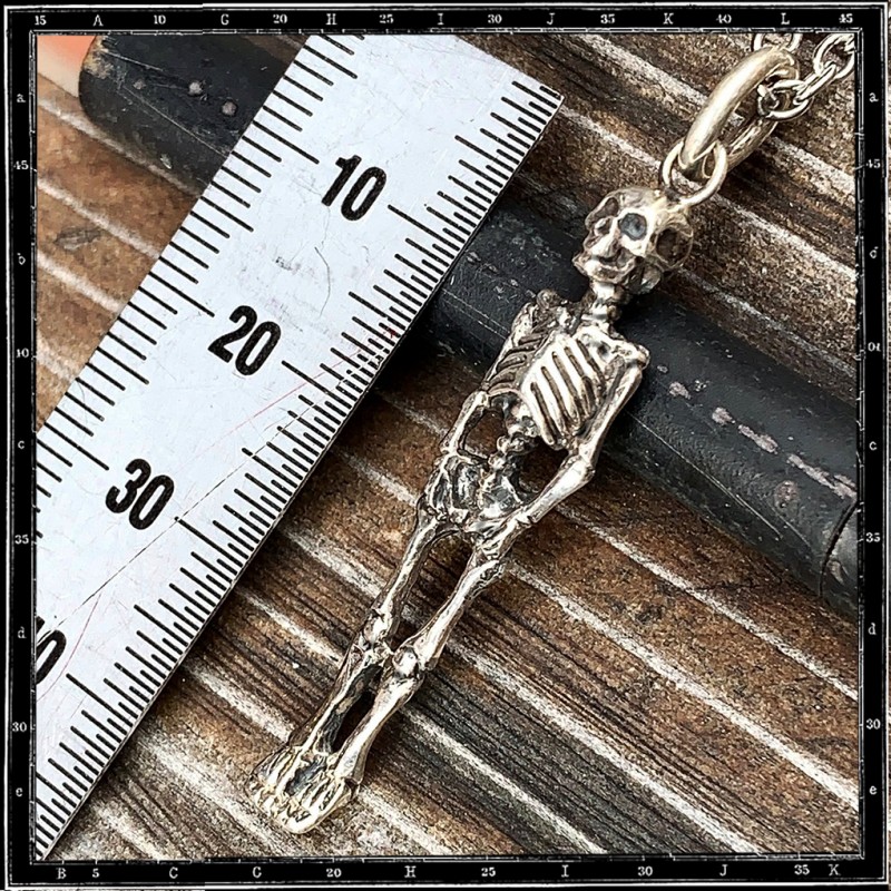 Tiny Skeleton Drop Earring