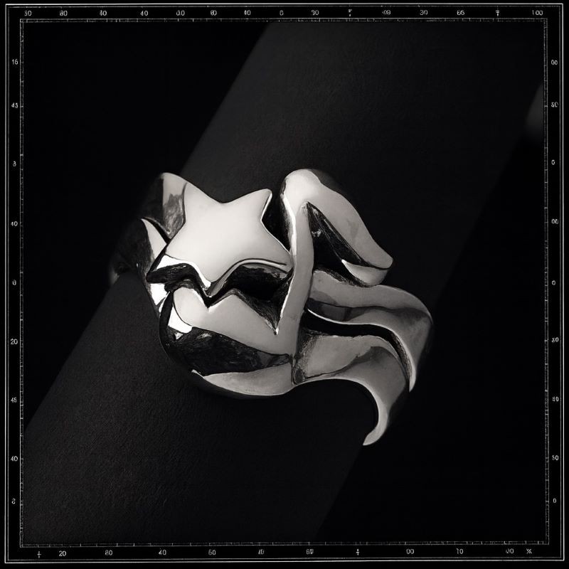 Music Note & Star ring