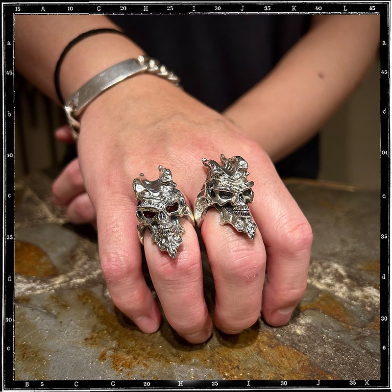 Custom Demon Skull Ring Custom Demon Skull Ring