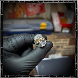 Custom La Muerta Mexican Skull Ring Custom La Muerta Mexican Skull Ring