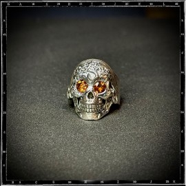 Custom La Muerta Mexican Skull Ring